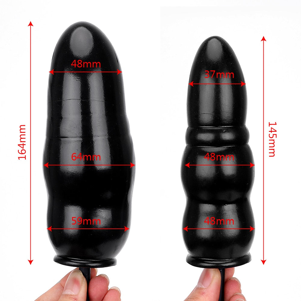 Inflatable Dildo Butt Plug Anal Expander Sex Toys for Women Men Couples Games Vaginal Dilator Prostate Massager Erotic Products - buysextoyth