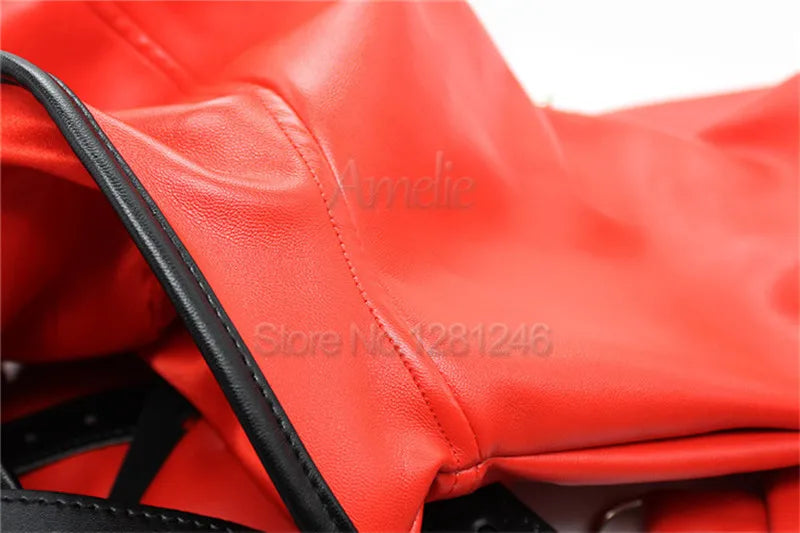 Synthetic Leather Straitjacket BDSM Adult Games Straight Jacket Adjustable Fetish Harness Body Bondage Sex Toy For Women and Men - buysextoyth