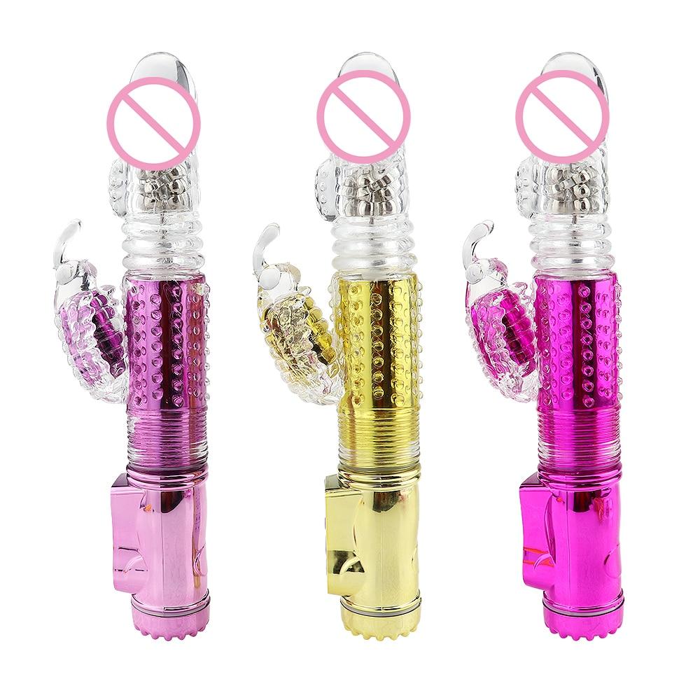 Clit Vibrator Sex Toys for Women Dildo Vibrator G-spot Massager Rotation Sex Products Clitoris Stimulation - buysextoyth