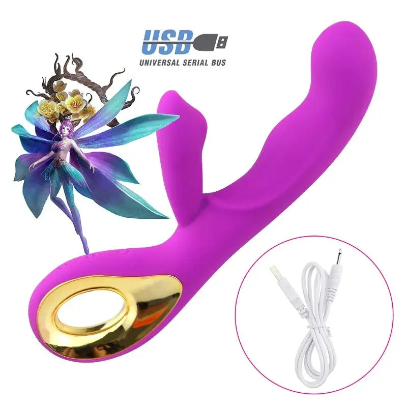 G Spot Rabbit Dildo Vibrator Orgasm Adult Toys USB Charging Powerful Masturbation Sex Toy for Women Waterproof Adult Sex Product - buysextoyth