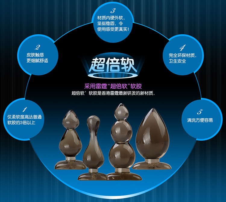 Stimulating Anal Butt Plug Great Jelly Anal Toys Sex Toys for Men and Women.buttplug Adult Product - buysextoyth