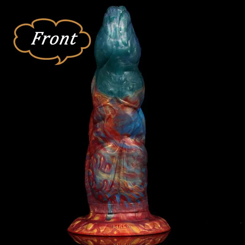 LUUK 6CM Thick Streamer Color Dildo Huge Glans Anal Plug with Powerful Sucker Sex Toys for Women Sexual Fantasy Products 33sextoys