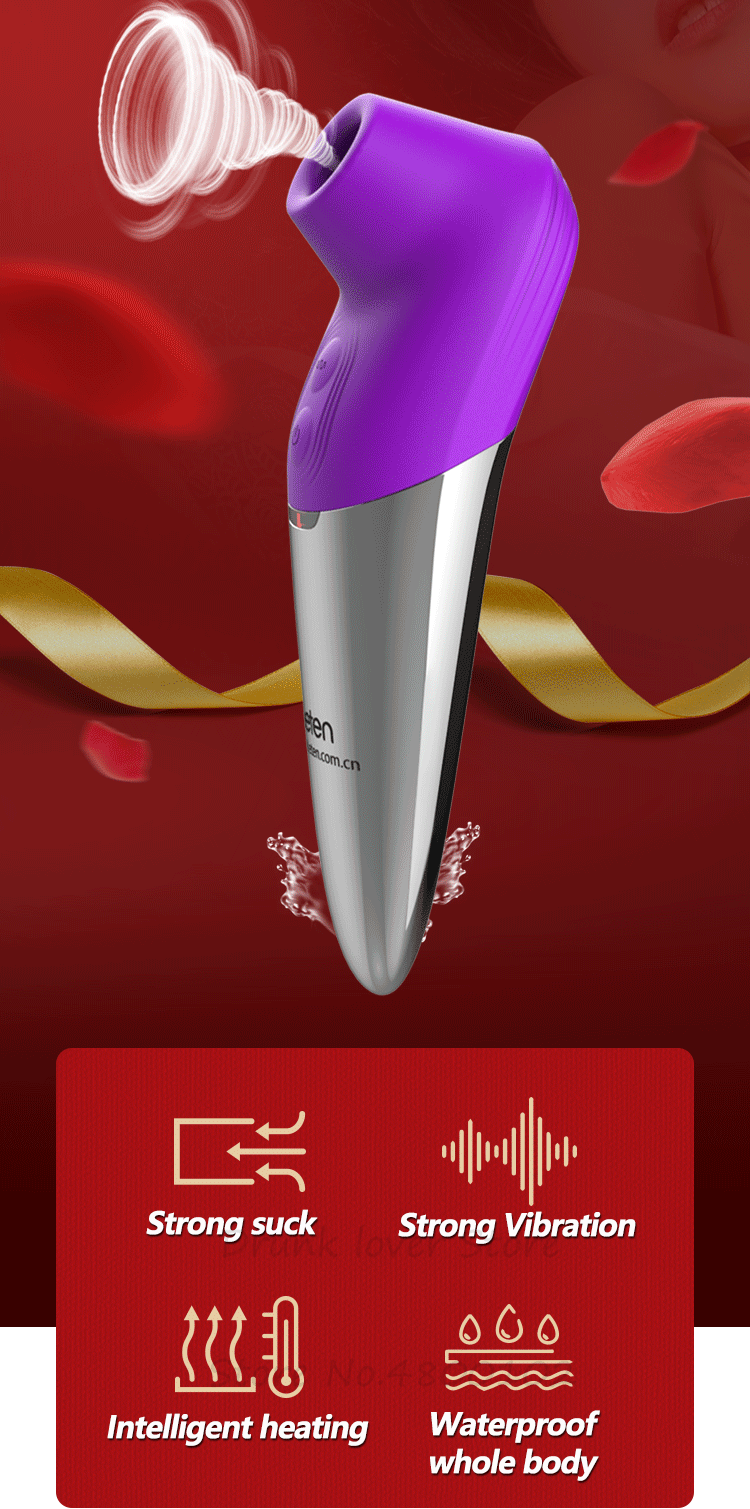 Leten Heating Clitoris Sucking G-spot Vibrator Erotic Sex Toys with 3 Head Nipple Oral Blowjob Stimulator Female Masturbation - buysextoyth