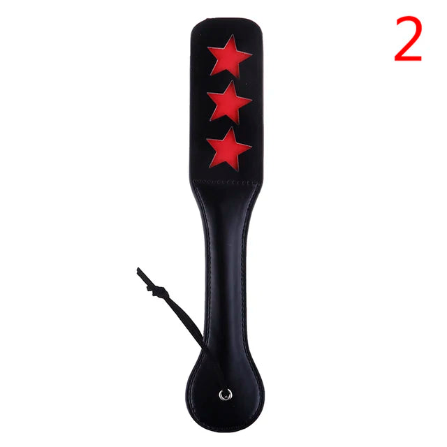 32CM Leather Double-deck Spanking Paddle Slave Sex Toy for Woman Men Paddle Spank Butt BDSM Sex Whip Fetish Bondage Erotic Toys - buysextoyth
