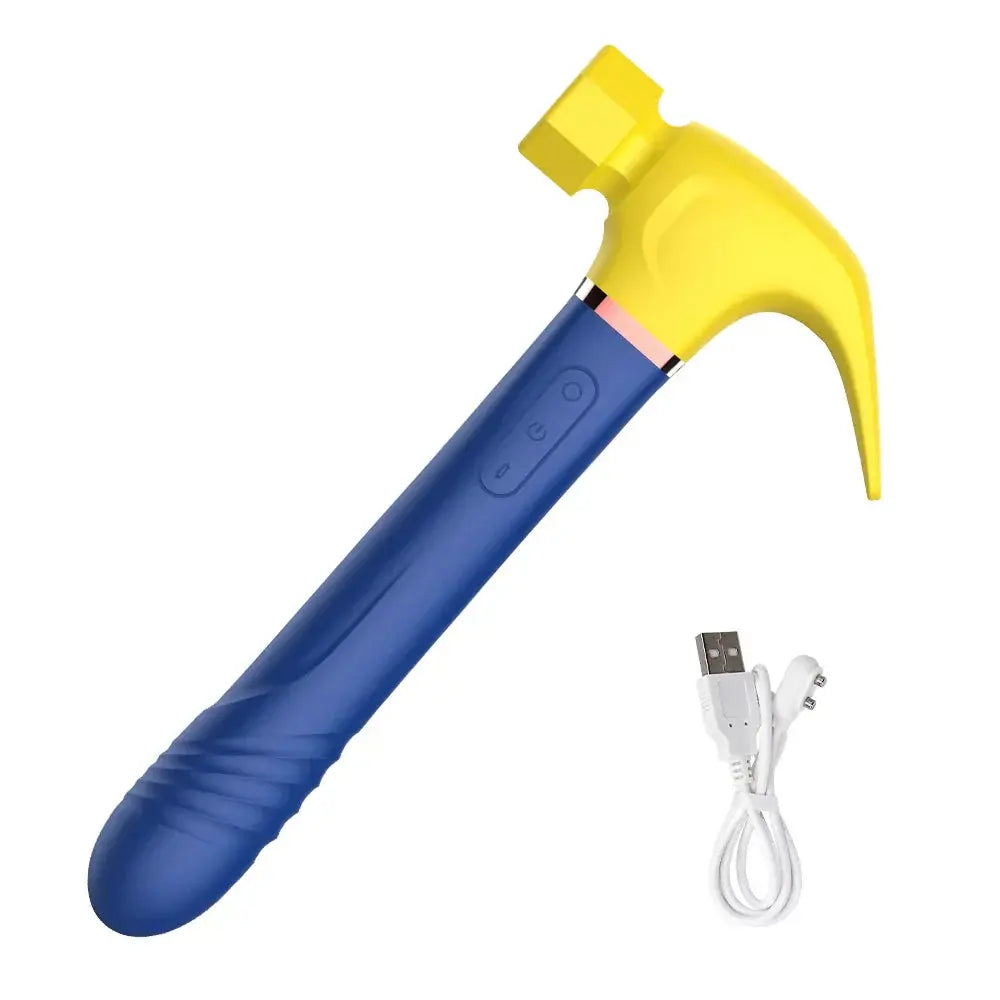 Hammer Vibrator Multifunctional Sex Machine G Spot Stimulation Telescopic Dildo Vaginal Massage Clit Sucking Female Masturbator - buysextoyth