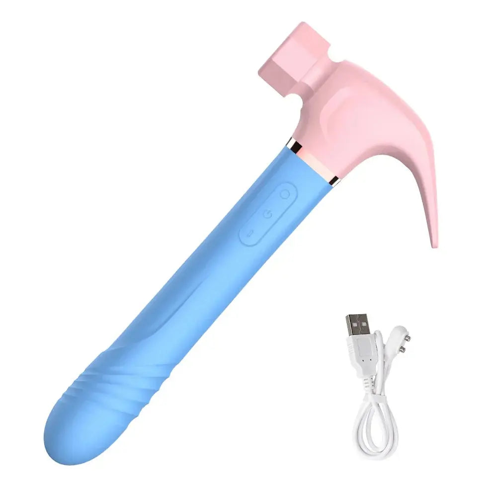 Hammer Vibrator Multifunctional Sex Machine G Spot Stimulation Telescopic Dildo Vaginal Massage Clit Sucking Female Masturbator - buysextoyth