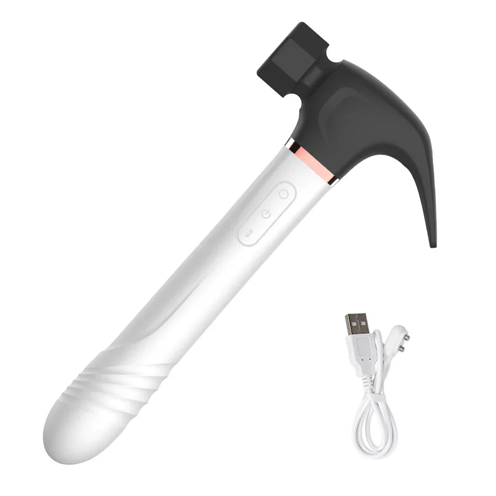 Hammer Vibrator Multifunctional Sex Machine G Spot Stimulation Telescopic Dildo Vaginal Massage Clit Sucking Female Masturbator - buysextoyth