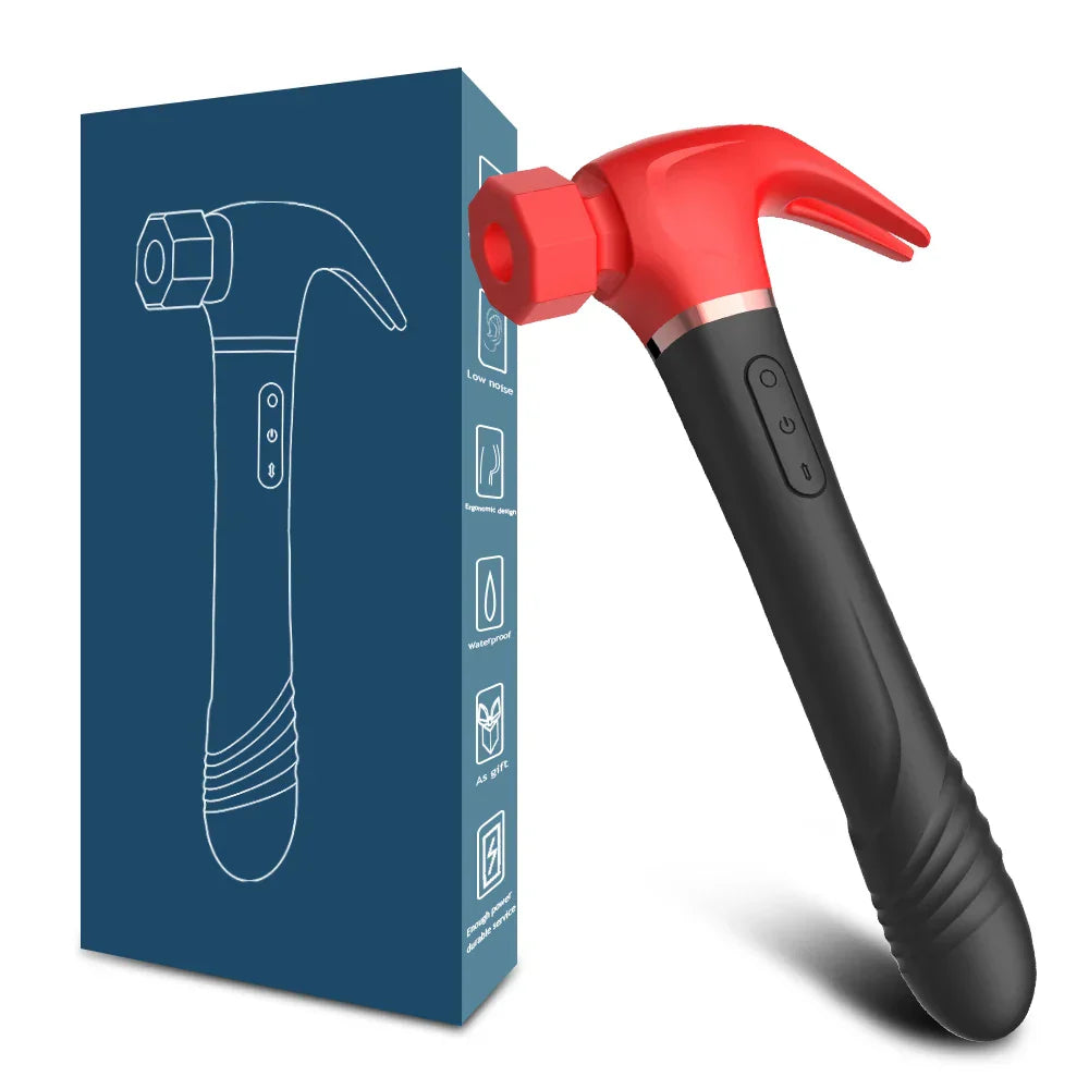 Hammer Vibrator Multifunctional Sex Machine G Spot Stimulation Telescopic Dildo Vaginal Massage Clit Sucking Female Masturbator - buysextoyth