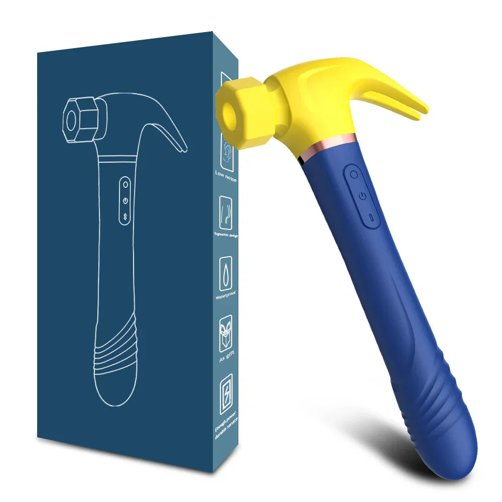 Hammer Vibrator Multifunctional Sex Machine G Spot Stimulation Telescopic Dildo Vaginal Massage Clit Sucking Female Masturbator - buysextoyth