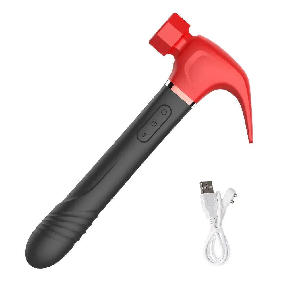 Hammer Vibrator Multifunctional Sex Machine G Spot Stimulation Telescopic Dildo Vaginal Massage Clit Sucking Female Masturbator - buysextoyth