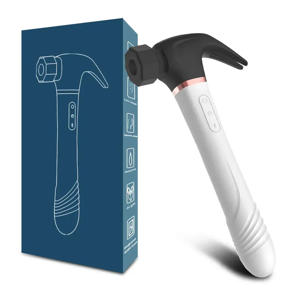 Hammer Vibrator Multifunctional Sex Machine G Spot Stimulation Telescopic Dildo Vaginal Massage Clit Sucking Female Masturbator - buysextoyth