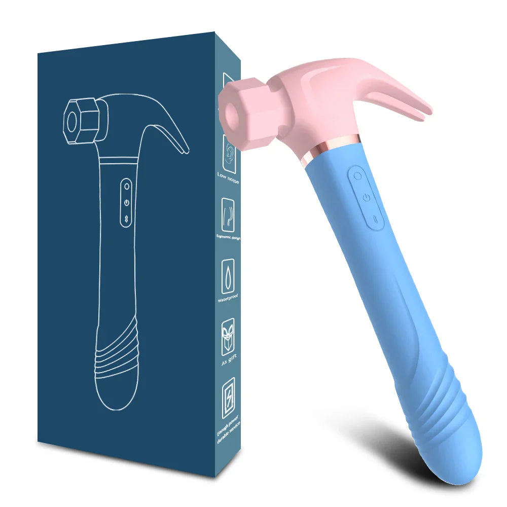 Hammer Vibrator Multifunctional Sex Machine G Spot Stimulation Telescopic Dildo Vaginal Massage Clit Sucking Female Masturbator - buysextoyth