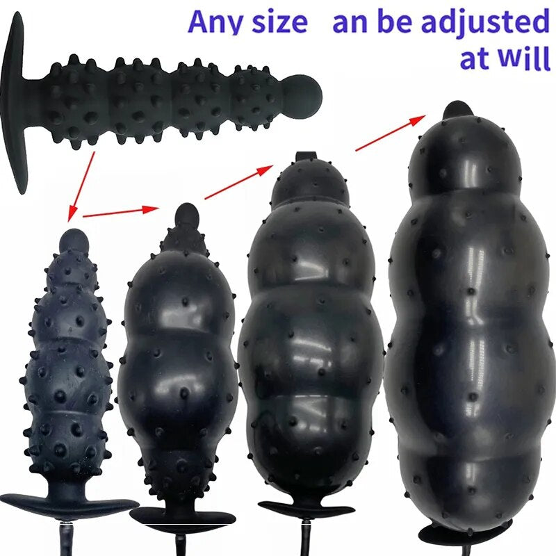 Hannibal Expand Inflatable Anal Plug Huge Butt Plug Stimulate Sex Toy For Women/Men Masturbators Prostate Massager Big Anal Toys - buysextoyth