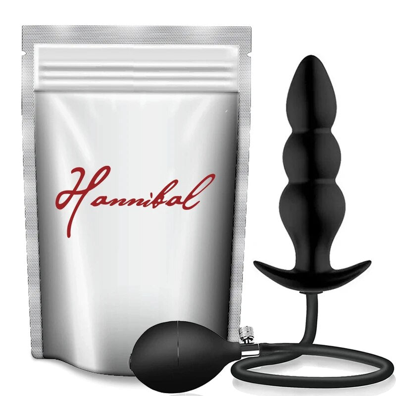 Hannibal Expand Inflatable Anal Plug Huge Butt Plug Stimulate Sex Toy For Women/Men Masturbators Prostate Massager Big Anal Toys - buysextoyth