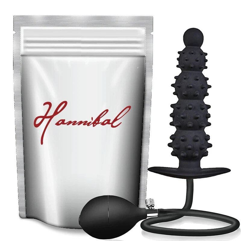 Hannibal Expand Inflatable Anal Plug Huge Butt Plug Stimulate Sex Toy For Women/Men Masturbators Prostate Massager Big Anal Toys - buysextoyth