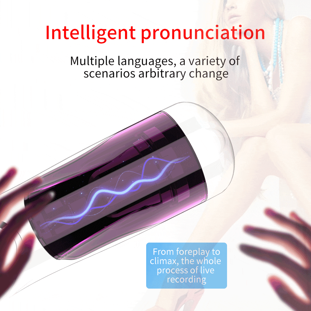 Powerful Automatic Telescopic Rotation Male Masturbator Voice Interaction Masturbator Cup Vagina Sex Toys for Men Adult Sex Shop - buysextoyth