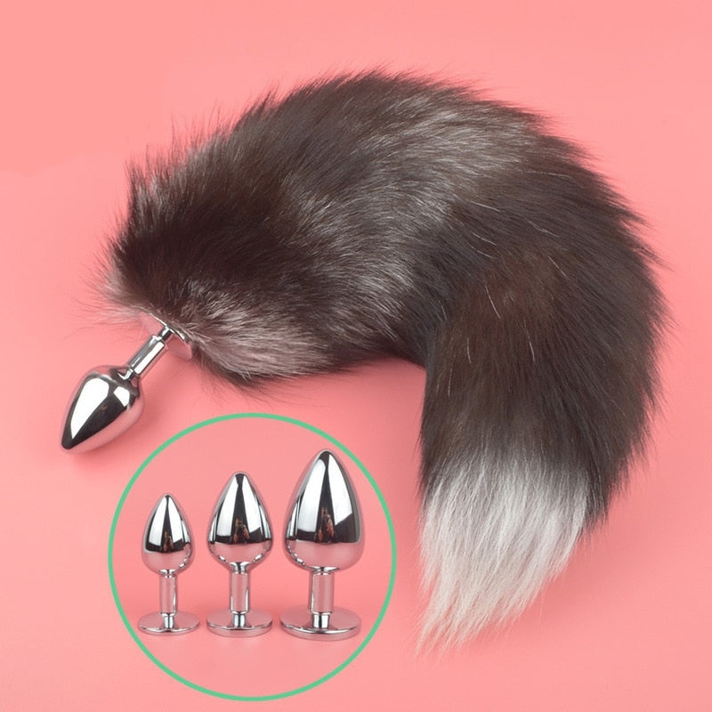 Anal Plug Anal Sex Toys Sex Toys Anal Bunny Sex Toys Stainless Steel Bunny Tail Hairy Anal Plug Tail Anal Toy - buysextoyth