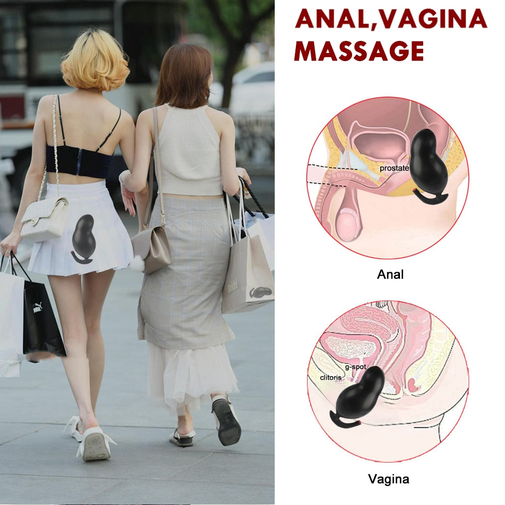 Go Out Double Layer Inflated Super Big Anal Plug Dildo Pump Butt Plug Anal Dilator Prostate Massage Extender Dilatador Sex Toys - buysextoyth