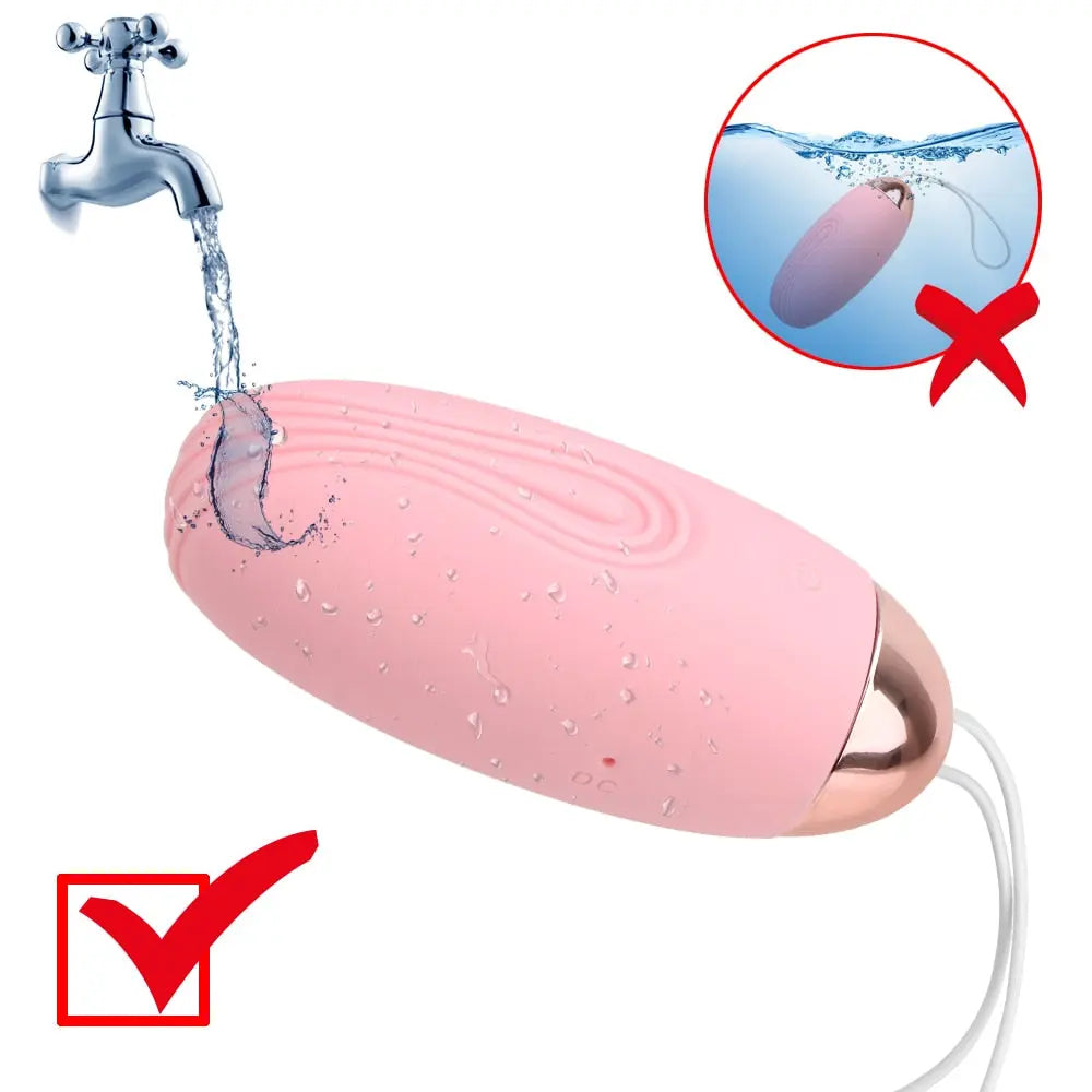 Wireless Remote Control 10 Frequency Jump Egg Vibrator USB Charging Sex Toys for Women Clitoris G-spot Stimulate Vagina Massager - buysextoyth