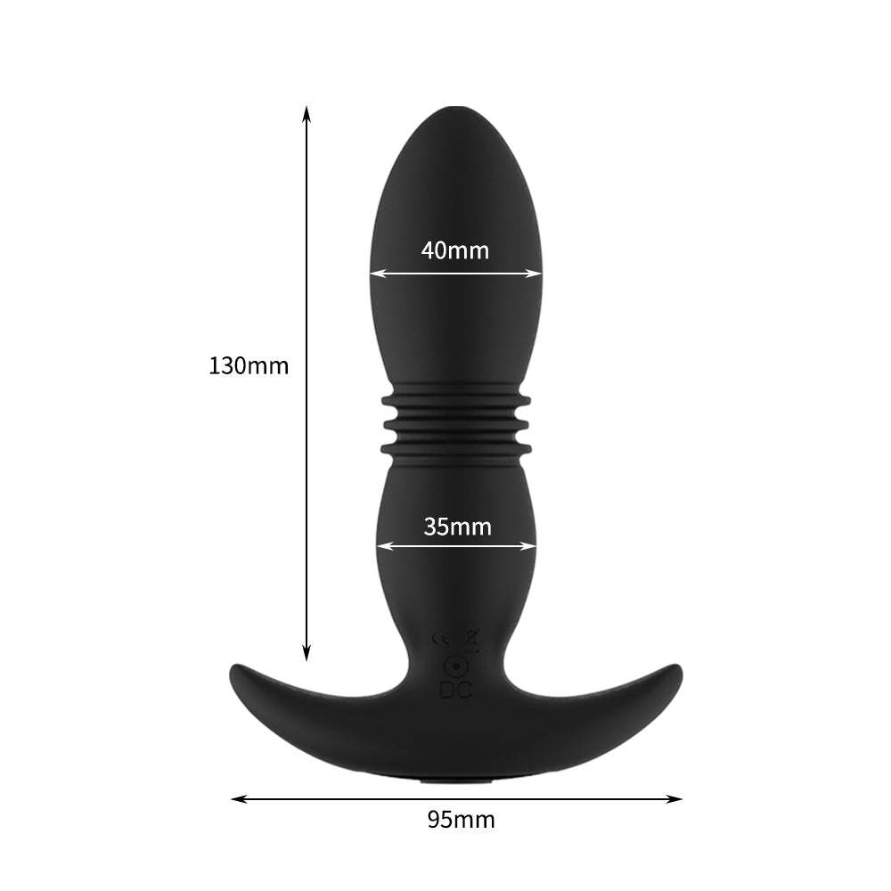 Telescopic Vibrator Anal Plug Sex Shop Prostate Massage Stimulator Female Masturbator Butt Plug Anal Beads Sex Toys for Couple - buysextoyth