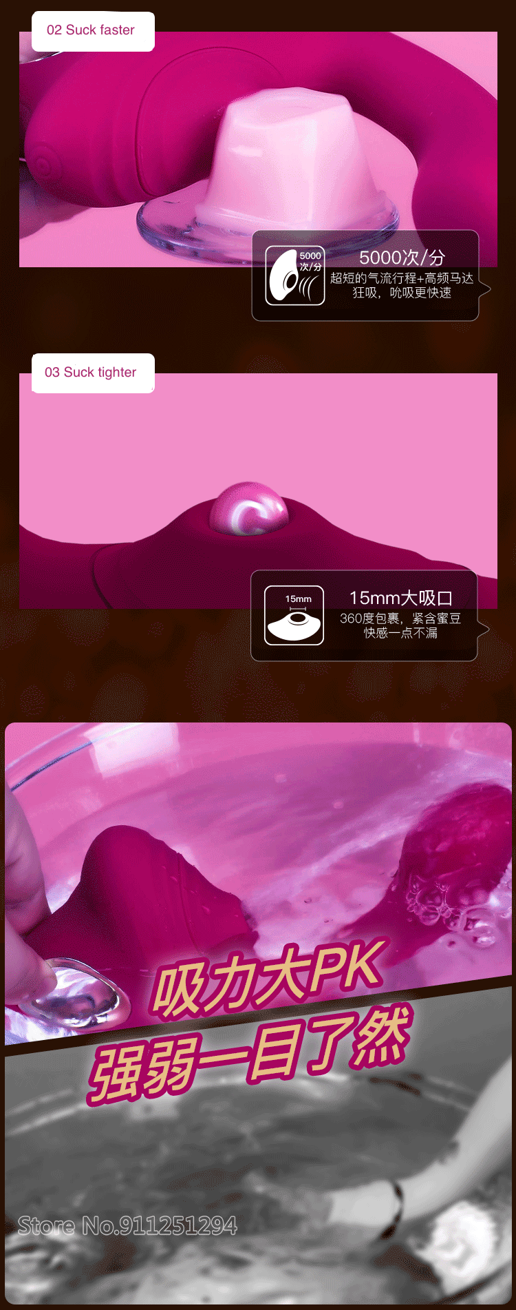 Leten Heating Vibration Sucking Stick Clitoral Stimulation Female Masturbation Device Adult Erotic Massage Sex Sucking Toys - buysextoyth