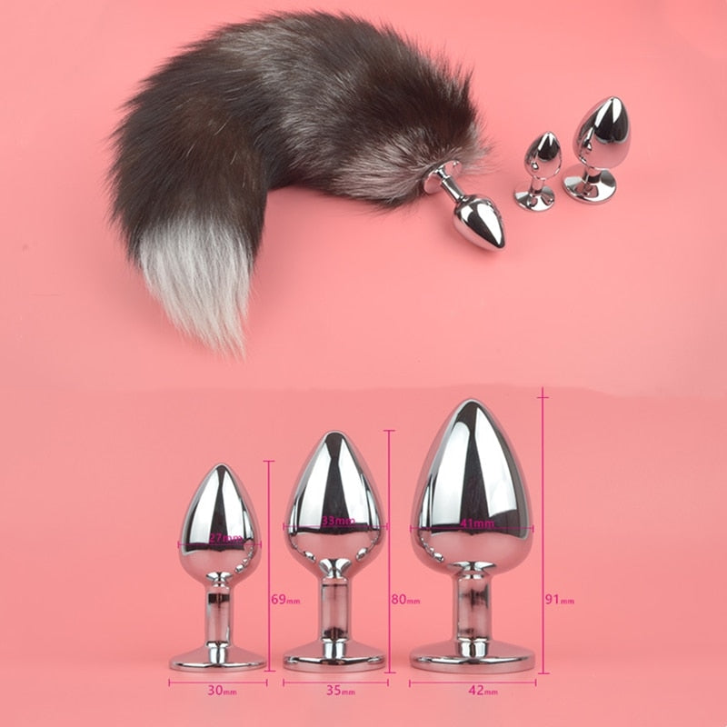 Anal Plug Anal Sex Toys Sex Toys Anal Bunny Sex Toys Stainless Steel Bunny Tail Hairy Anal Plug Tail Anal Toy - buysextoyth