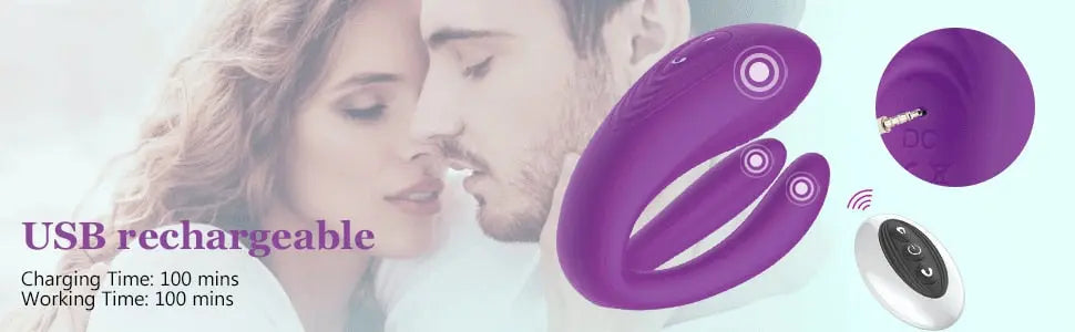New Couple Vibrator Sex Toys 3 Motor Couple Vibrators 25M Remote Control Dildo Anal Vibrator Stimulator for Couples and Women - buysextoyth