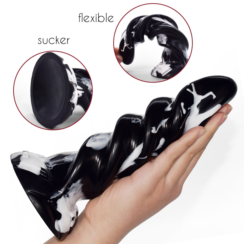 SXXY Anal Plug Twist Fun Sex Toys Textured Dildo G Spot Masturbate Anus Massage Penis Rippled Shaft Female Maturbate Sexy Shop - buysextoyth