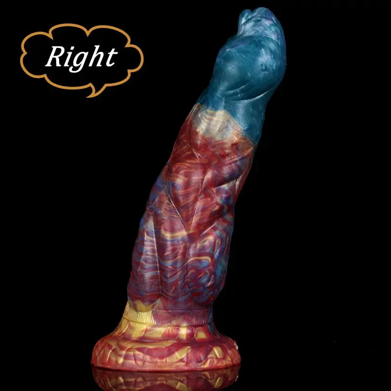 LUUK 6CM Thick Streamer Color Dildo Huge Glans Anal Plug with Powerful Sucker Sex Toys for Women Sexual Fantasy Products 33sextoys
