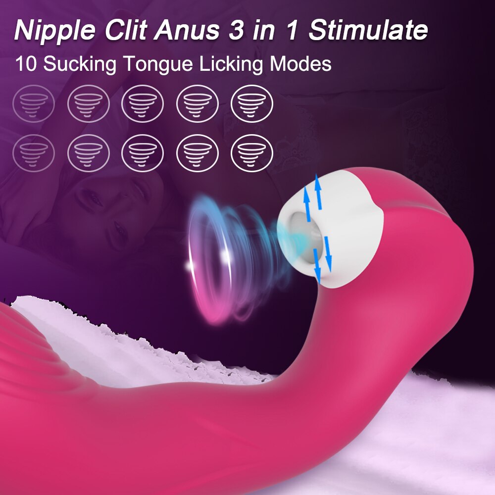 Burningus 3 In 1 Clitoral Vagina Sucking Licking Vibrator Female G Spot Vibrating Clitoris Stimulator Sex Toys for Couples Adult - buysextoyth