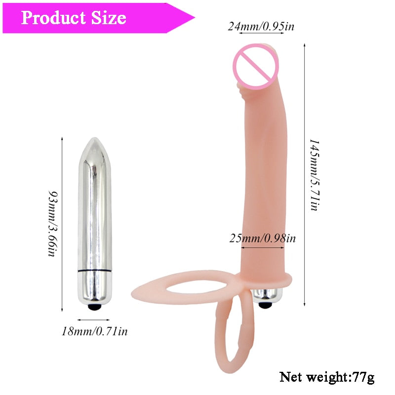 Adult Sexy Sex Toys for Women Couples BDSM Anal Butt Plug Penis Double Pene Strap on Dildo Vibrators G-Spot Vibrator Erotic Shop - buysextoyth