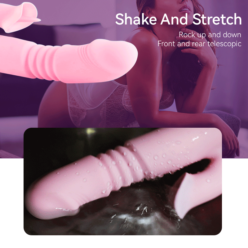 Heating Powerful Telescopic Vibrator for Women Tongue Licking Sex Toys Soft Silicone Clitoris Massage Stick Female Masturbators - buysextoyth