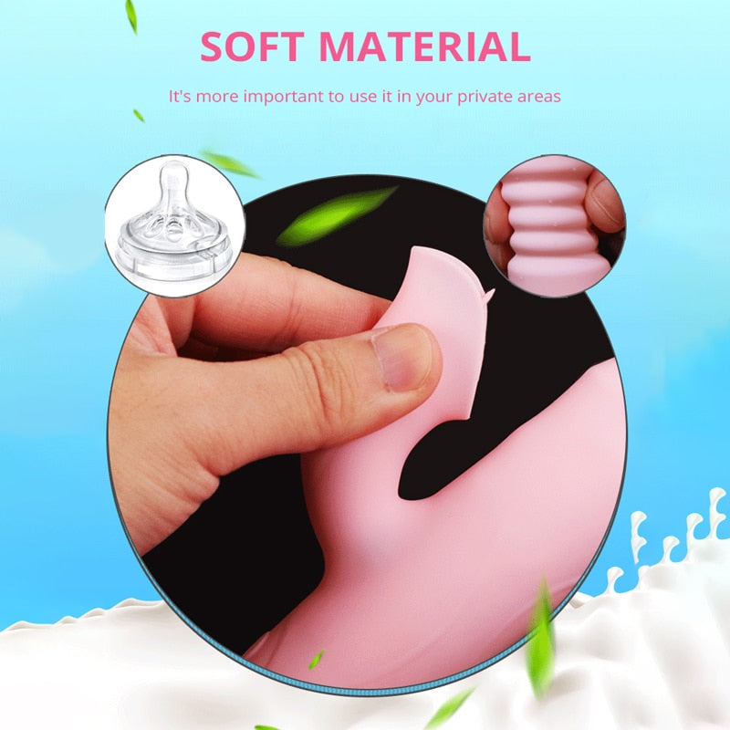 Heating Powerful Telescopic Vibrator for Women Tongue Licking Sex Toys Soft Silicone Clitoris Massage Stick Female Masturbators - buysextoyth