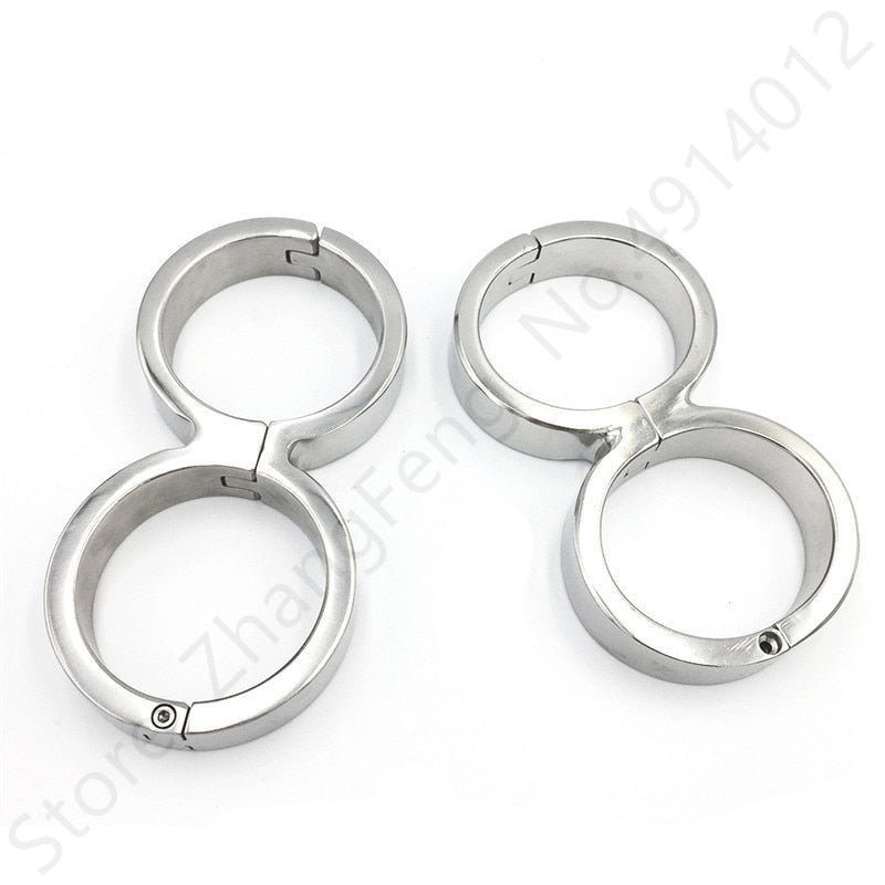 Heavy Stainless Steel Handcuffs Ankle Cuff Bondage BDSM Fetish Adult Sex Toys for Woman Screw Sex Toy Bundle Sex Shop China 18+ - buysextoyth