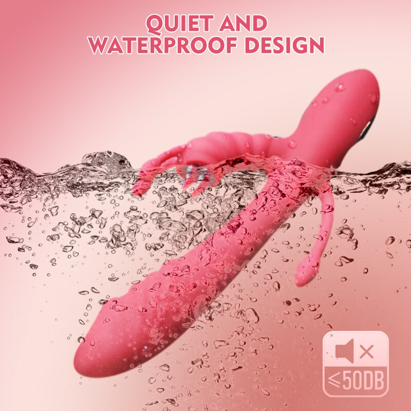 การสั่นสะเทือนนวด G-Spot Clitoral ช่องคลอดกระตุ้นลิ้นเลีย Vibrators สำหรับผู้หญิง - buysextoyth