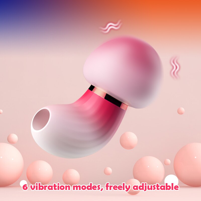 เห็ด Vibrators ไข่ผู้หญิง6โหมดการสั่นสะเทือนเซ็กซ์ทอยสำหรับผู้หญิง Strong ดูดแบบพกพาผู้ใหญ่ของเล่นสำหรับผู้หญิง - buysextoyth