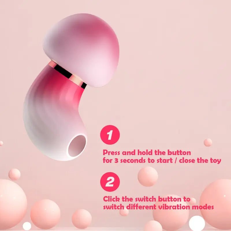 เห็ด Vibrators ไข่ผู้หญิง6โหมดการสั่นสะเทือนเซ็กซ์ทอยสำหรับผู้หญิง Strong ดูดแบบพกพาผู้ใหญ่ของเล่นสำหรับผู้หญิง - buysextoyth