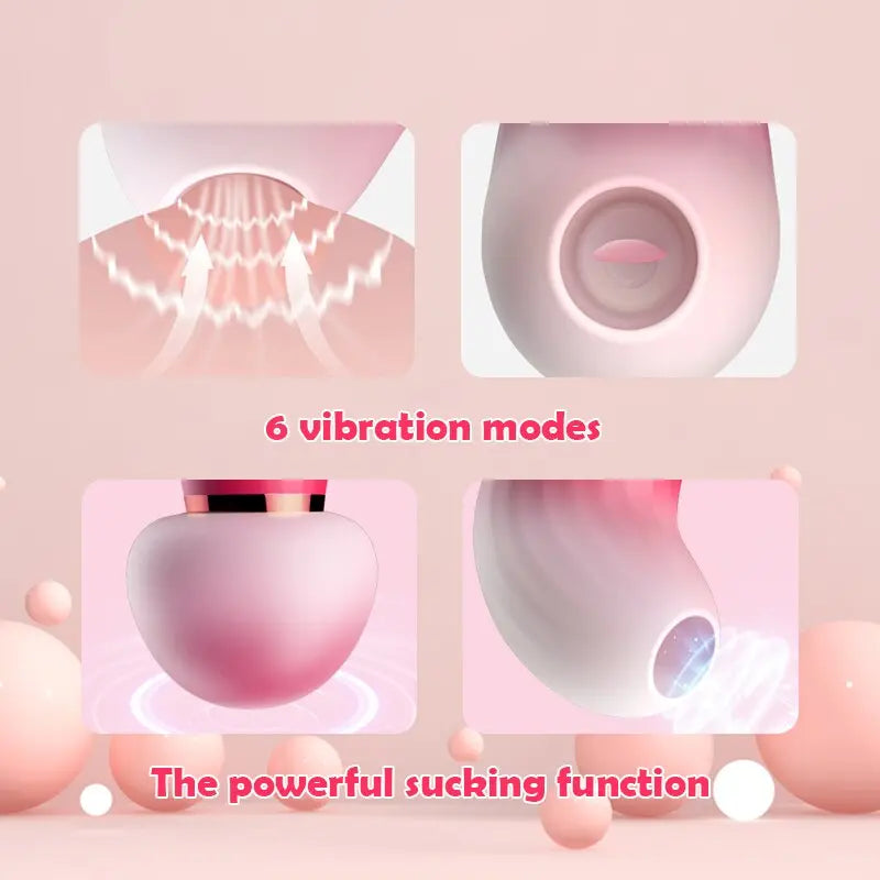 เห็ด Vibrators ไข่ผู้หญิง6โหมดการสั่นสะเทือนเซ็กซ์ทอยสำหรับผู้หญิง Strong ดูดแบบพกพาผู้ใหญ่ของเล่นสำหรับผู้หญิง - buysextoyth