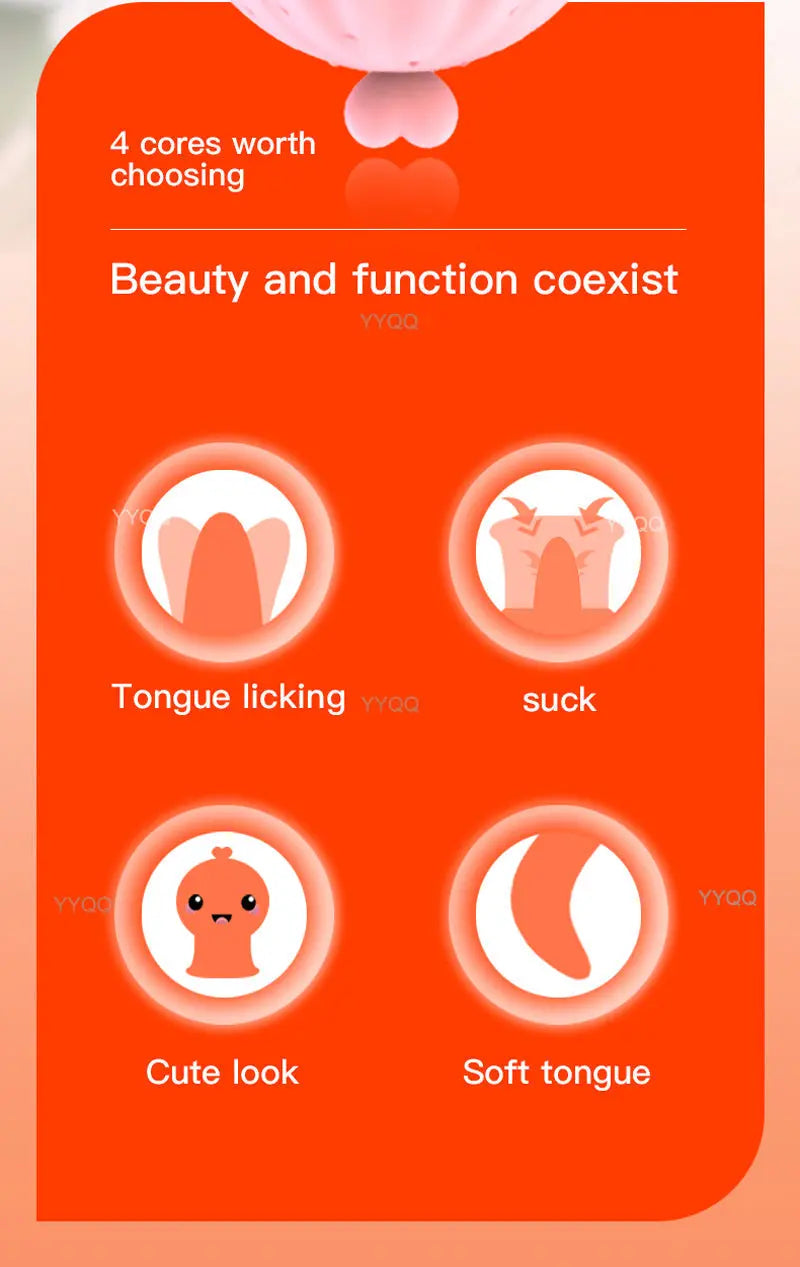 Clit Sucker Tongue Female Masturbatorsucking G-Spot Sex Toys Sucking Breast Clitoral Sucker Adult Products Sucker Toy for Women - buysextoyth