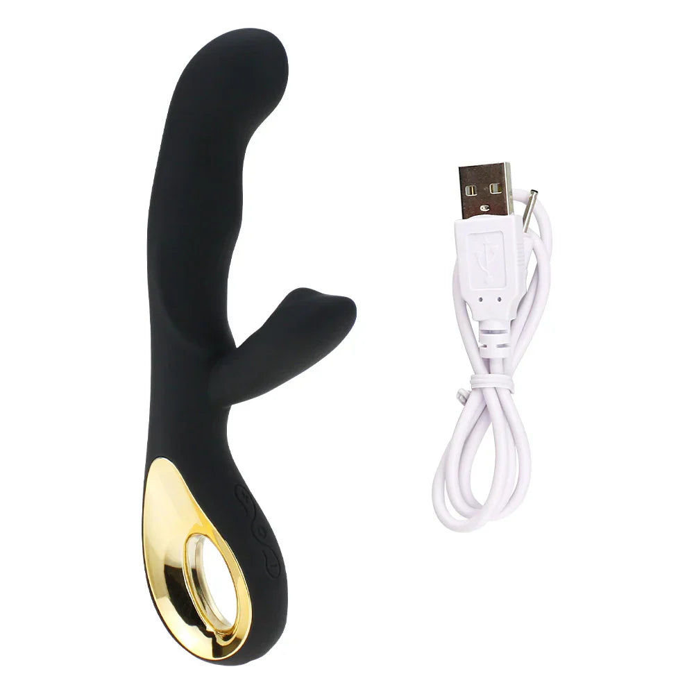 G Spot Rabbit Dildo Vibrator Orgasm Adult Toys USB Charging Powerful Masturbation Sex Toy for Women Waterproof Adult Sex Product - buysextoyth