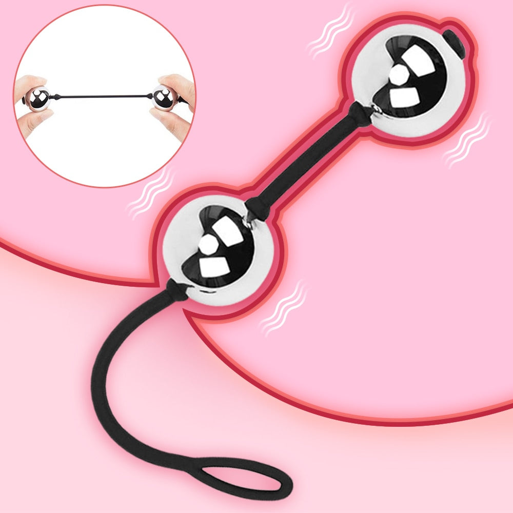 Metal Geisha Balls Vaginal Balls Kegel Ball Ben Wa Ball Anal Beads Vagina Tighten Exercise Anal Plug Sex Toy for Women Sex Shop - buysextoyth
