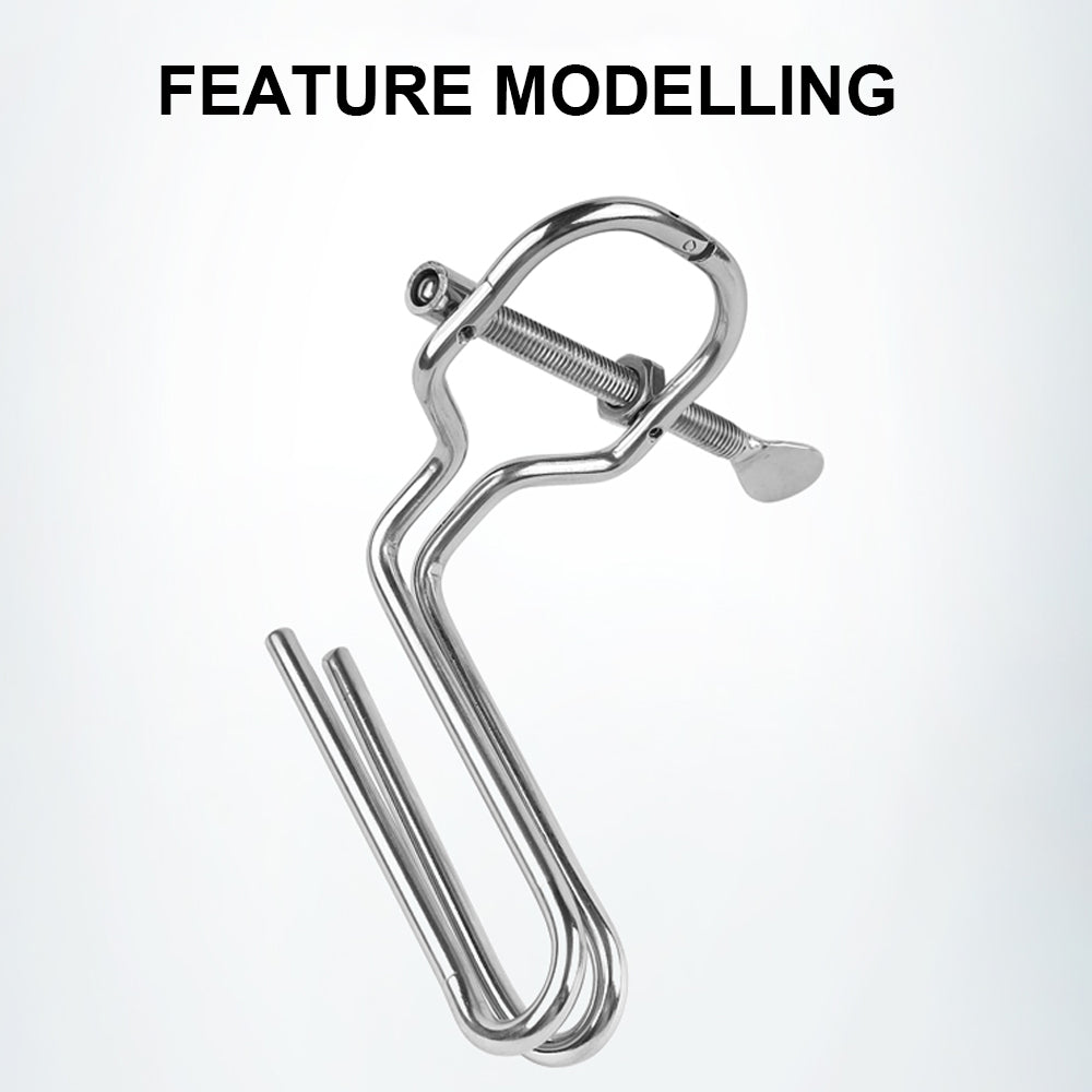 Adjustable Stainless Steel Anal Expander Vaginal Speculum BDSM Slave Anus Pussy Dilator Anal Toys Anal Vagina Enema Sex Products - buysextoyth