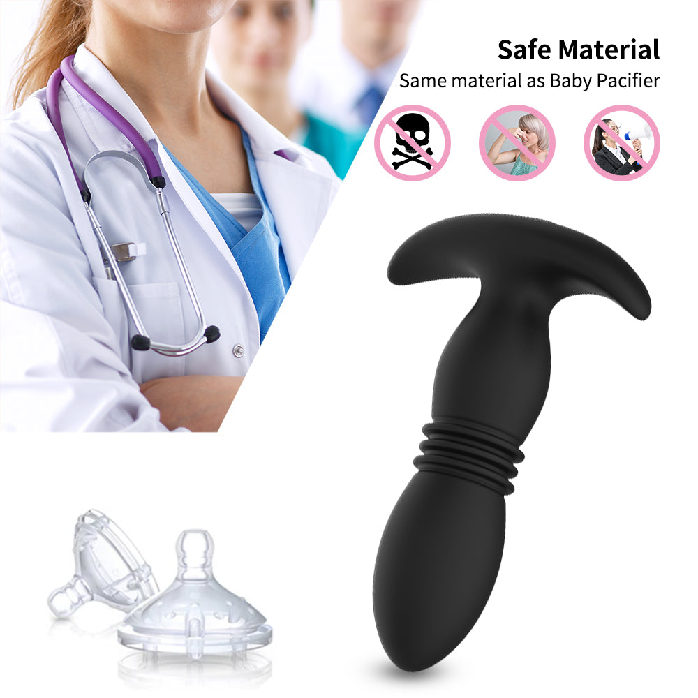 Telescopic Vibrator Anal Plug Sex Shop Prostate Massage Stimulator Female Masturbator Butt Plug Anal Beads Sex Toys for Couple - buysextoyth
