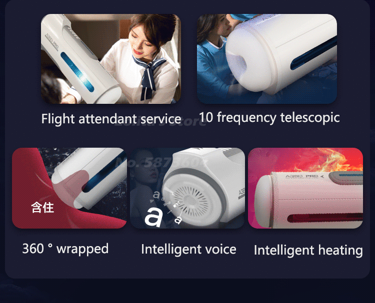Leten Electric Piston Heating Vagina Vibrator Mmale Automatic Overlength Thrusting Masturbation Voice Sucking Sex Toys for Men - buysextoyth