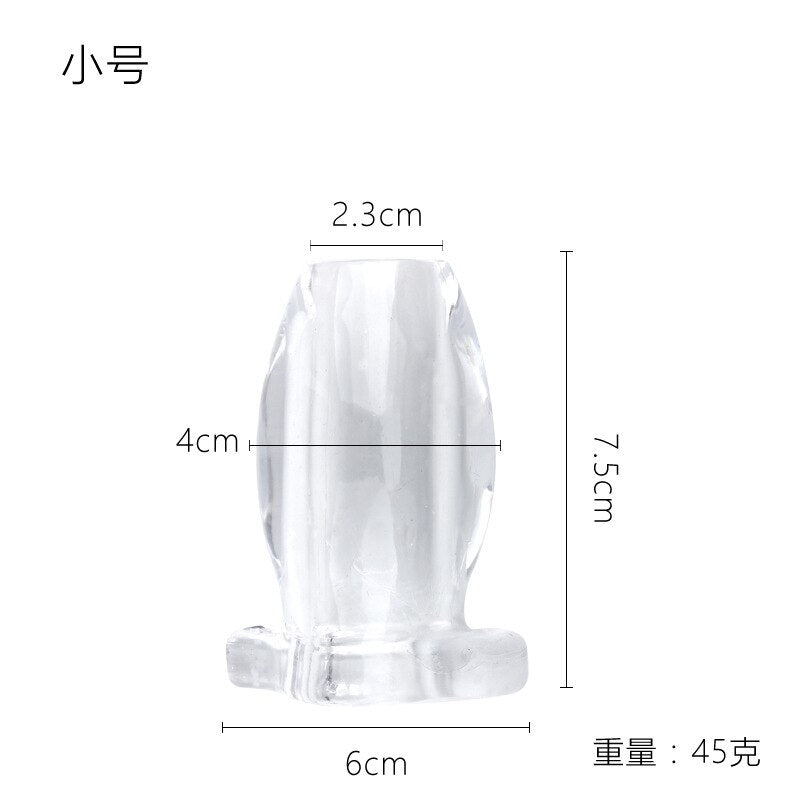 Hollow Anal Plug Anal Extender Dilator Butt Plug Peep Vagina and Aual Enema Sex Toys for Men Gay Sex Products - buysextoyth
