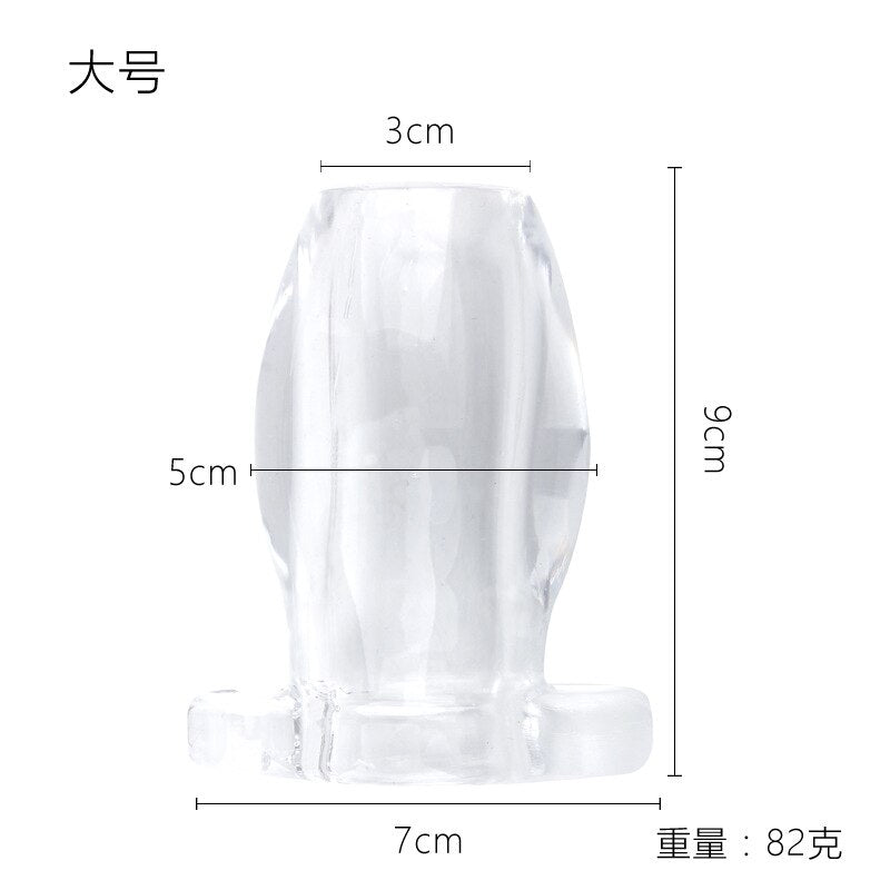 Hollow Anal Plug Anal Extender Dilator Butt Plug Peep Vagina and Aual Enema Sex Toys for Men Gay Sex Products - buysextoyth
