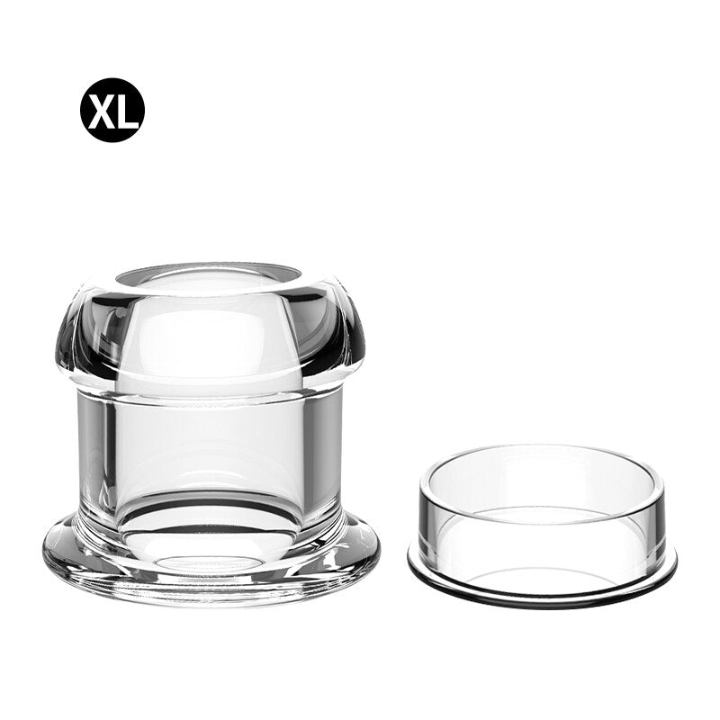 Hollow Anal Plug with Stopper Anal Expander/Tunnel/Toy Transparent Anus Dilation Adult SM Sex Toys for Women Men Couple Lesbian - buysextoyth