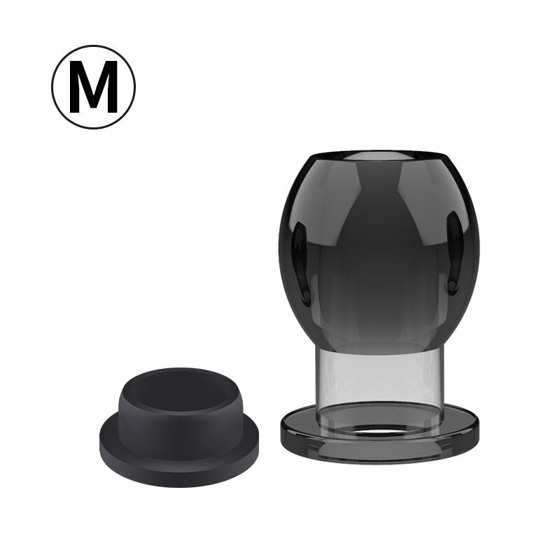 Hollow Vagina Butt Plug with Stopper Plug Anal Expender Anal Dilator Speculum Men Prostate Massage Sex Toy for Gay - buysextoyth