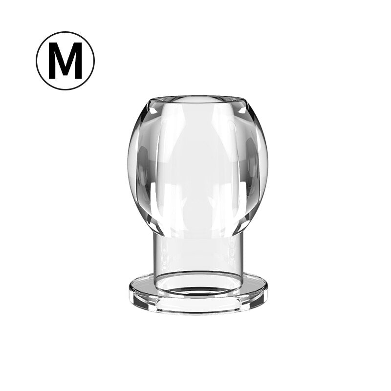 Hollow Vagina Butt Plug with Stopper Plug Anal Expender Anal Dilator Speculum Men Prostate Massage Sex Toy for Gay - buysextoyth
