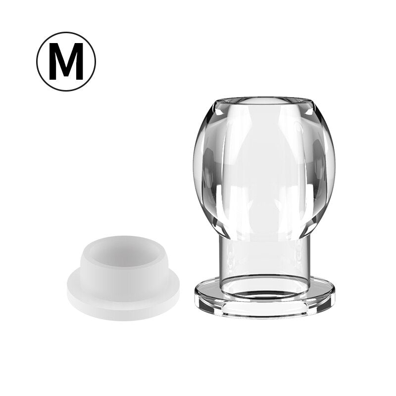 Hollow Vagina Butt Plug with Stopper Plug Anal Expender Anal Dilator Speculum Men Prostate Massage Sex Toy for Gay - buysextoyth